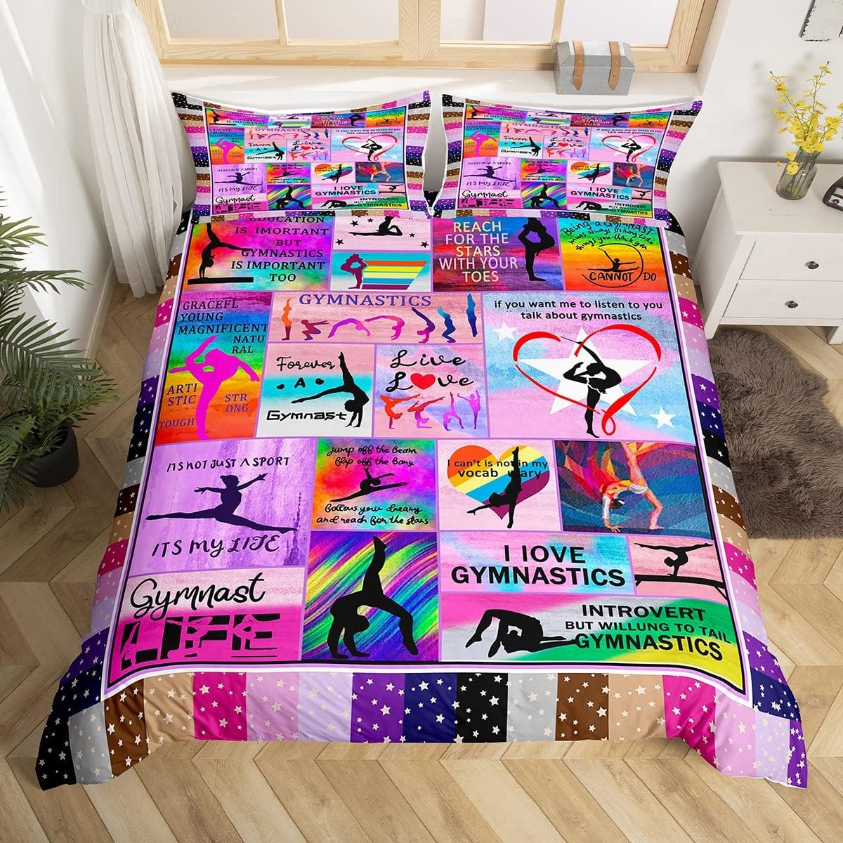 gymnastics bedding gift