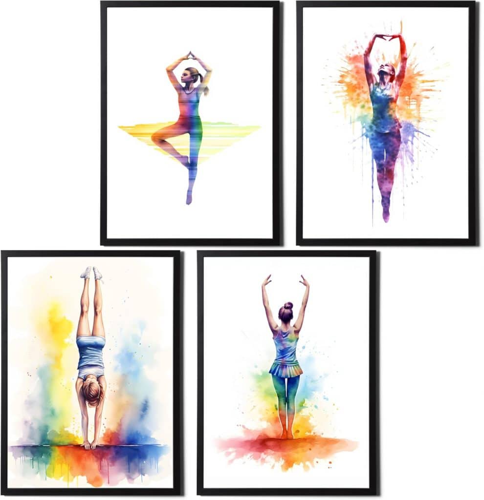 gymnastics wall art gift