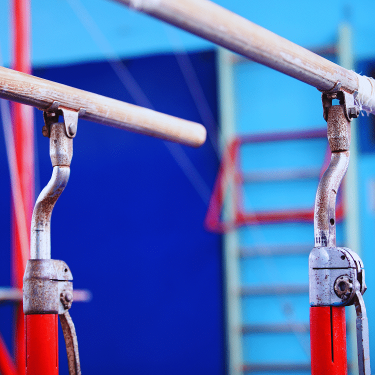 adults gymnastics parallel bars