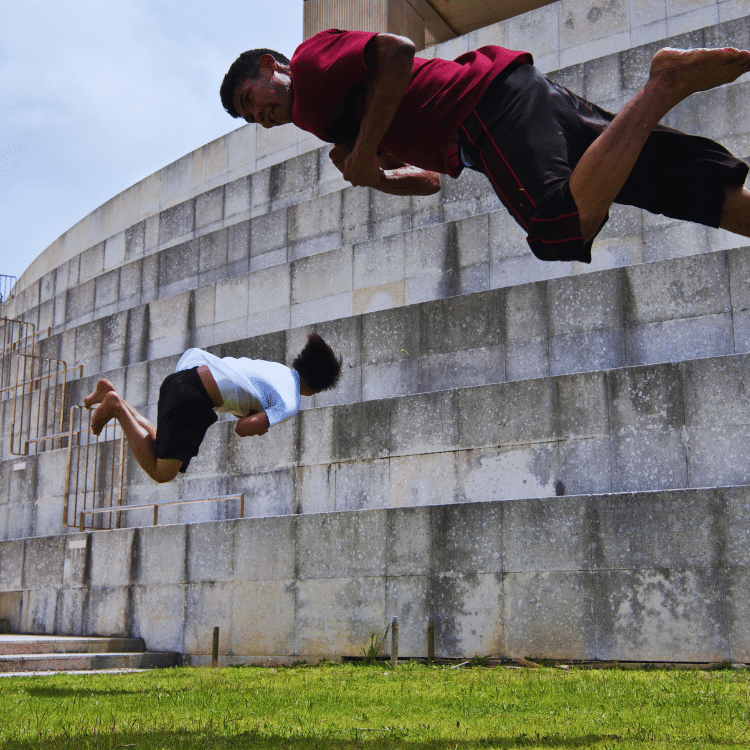 tricking outdoors